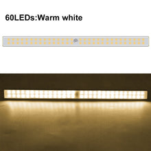 Load image into Gallery viewer, 24 40 60 LED Closet Light USB Rechargeable Under Cabinet Lightening Stick-on Motion Sensor Wardrobe Light with Magnetic Strip
