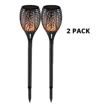 Load image into Gallery viewer, LED Solar Flame Torch Lamp Outdoor Lights Solar Garden Light Flickering Waterproof Lamp Courtyard Balcony Lawn Path Spotlight
