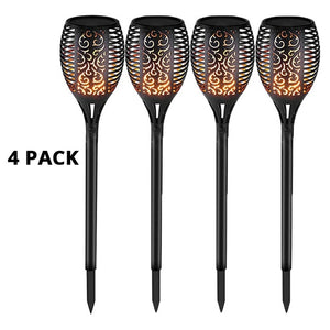 LED Solar Flame Torch Lamp Outdoor Lights Solar Garden Light Flickering Waterproof Lamp Courtyard Balcony Lawn Path Spotlight